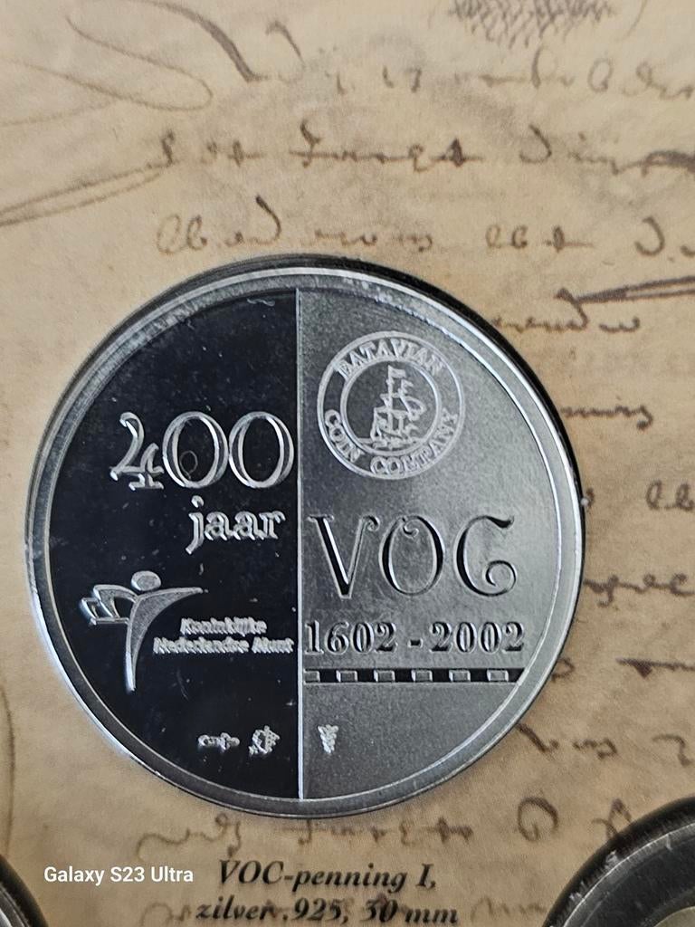 Zilveren VOC penning 2002, Koningin Beatrix, Zilver, Losse munt, Overige waardes