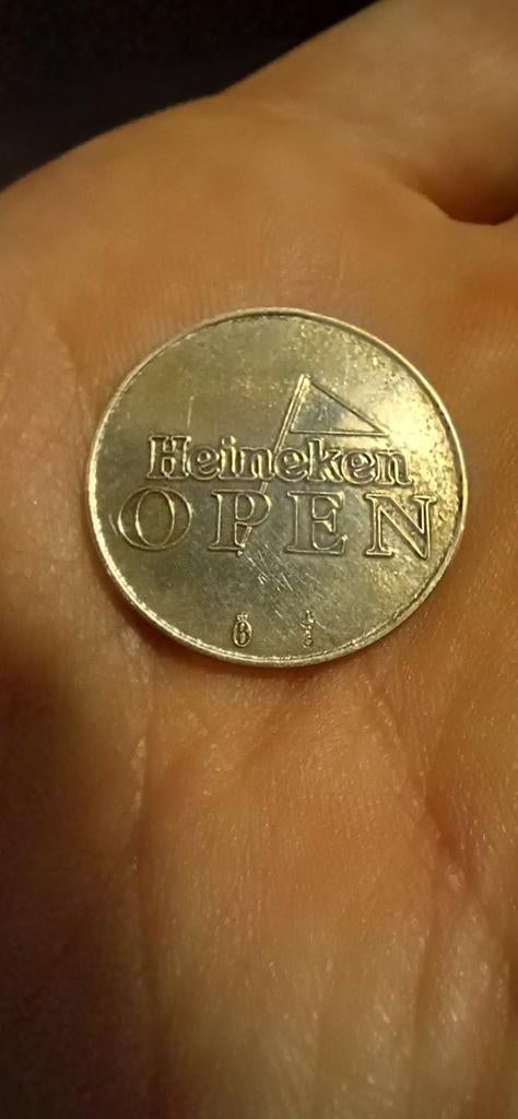 Zilver Heineken Open munt, Postzegels en Munten, Munten | Nederland, Ophalen of Verzenden, Koningin Beatrix, Euro's, Zilver