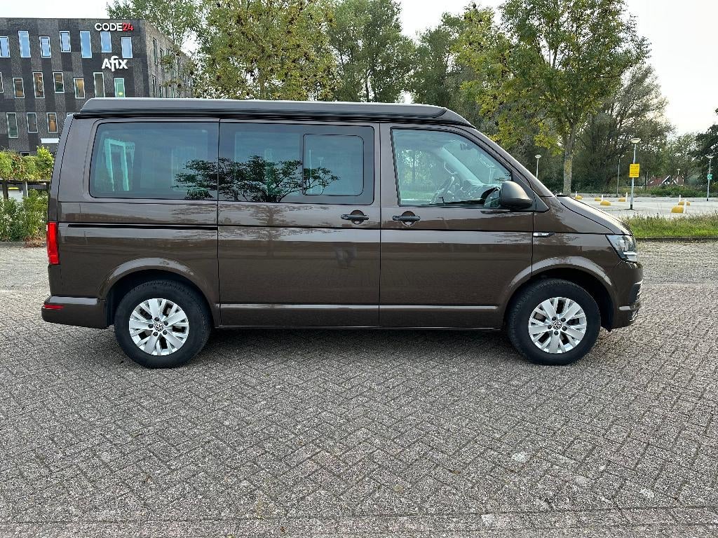 VW Multivan T6 autom 7p op kent Reimo dak, Automaat, Buscamper of Camperbus, Volkswagen, Diesel