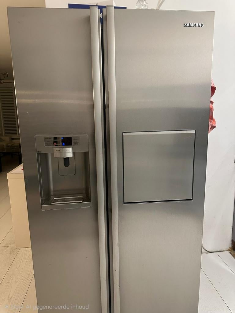 Samsung Koelkast met ijsdispenser, Witgoed en Apparatuur, Koelkasten en IJskasten, Ophalen, Gebruikt, 200 liter of meer, 60 cm of meer