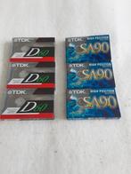 6 nieuwe cassettebandjes, Cd's en Dvd's, Cassettebandjes, 2 t/m 25 bandjes, Overige genres, Ophalen of Verzenden, Nieuw in verpakking