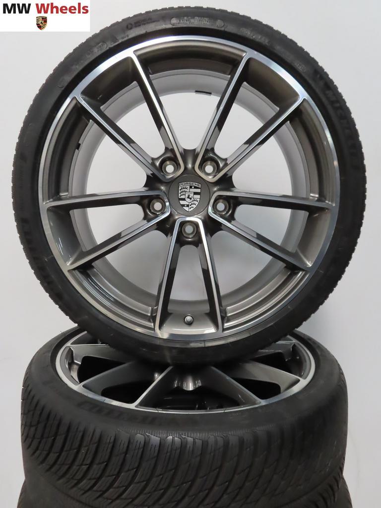 Porsche 911 992 classic 21 inch velgen Michelin winterbanden, Auto-onderdelen, Banden en Velgen, -, -, Banden en Velgen, 20 inch