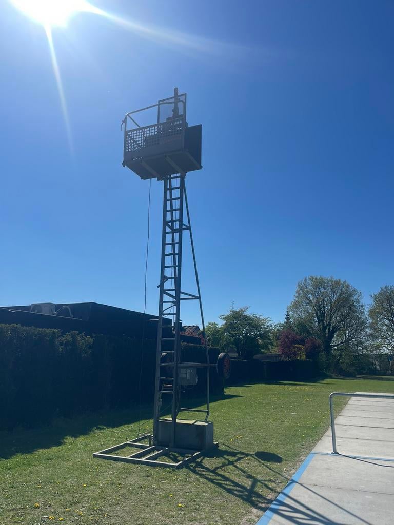 Bouwlift, Ophalen, Gebruikt