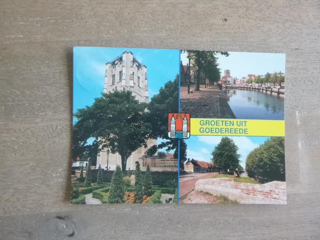 Goedereede, kerk, Verzamelen, Ansichtkaarten | Nederland, Verzenden, 1980 tot heden, Gelopen, Noord-Brabant