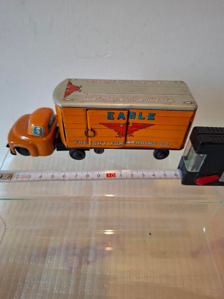 Blikken Vrachtwagen made in Japan zie de foto's, Verzamelen, Ophalen of Verzenden, Gebruikt