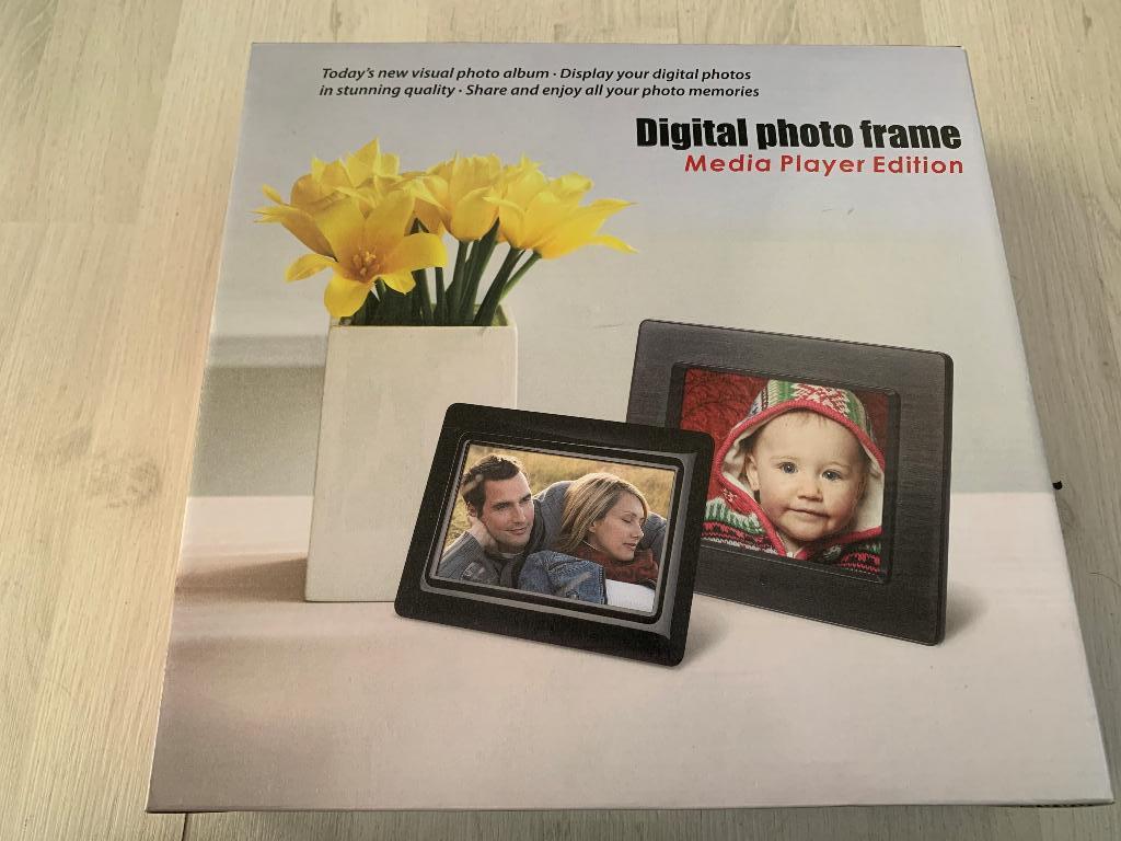 Digitale photo frame Media player edition    als NIEUW, Audio, Tv en Foto, Fotografie | Digitale fotolijsten, Ophalen of Verzenden