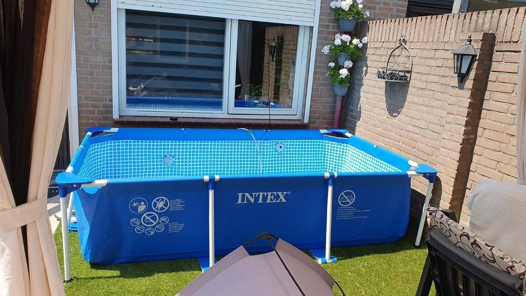 Intex zwembad 290x160x65 cm incl. Pomp afdekzijl en reinigin, Tuin en Terras, Zwembaden, Ophalen, Gebruikt, Minder dan 80 cm, Opzetzwembad