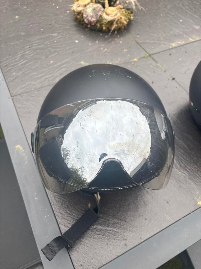 Zwarte Beon helm met Vizier - Maat XL, Motoren, M, Heren, Jethelm, Tweedehands