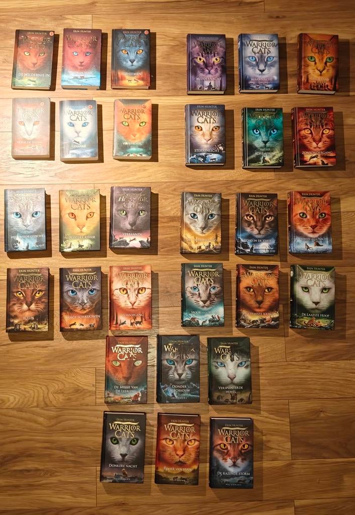 Complete Warrior Cats serie 1 t/m 5 (Nederlands), Boeken, Ophalen of Verzenden, Zo goed als nieuw, Erin Hunter