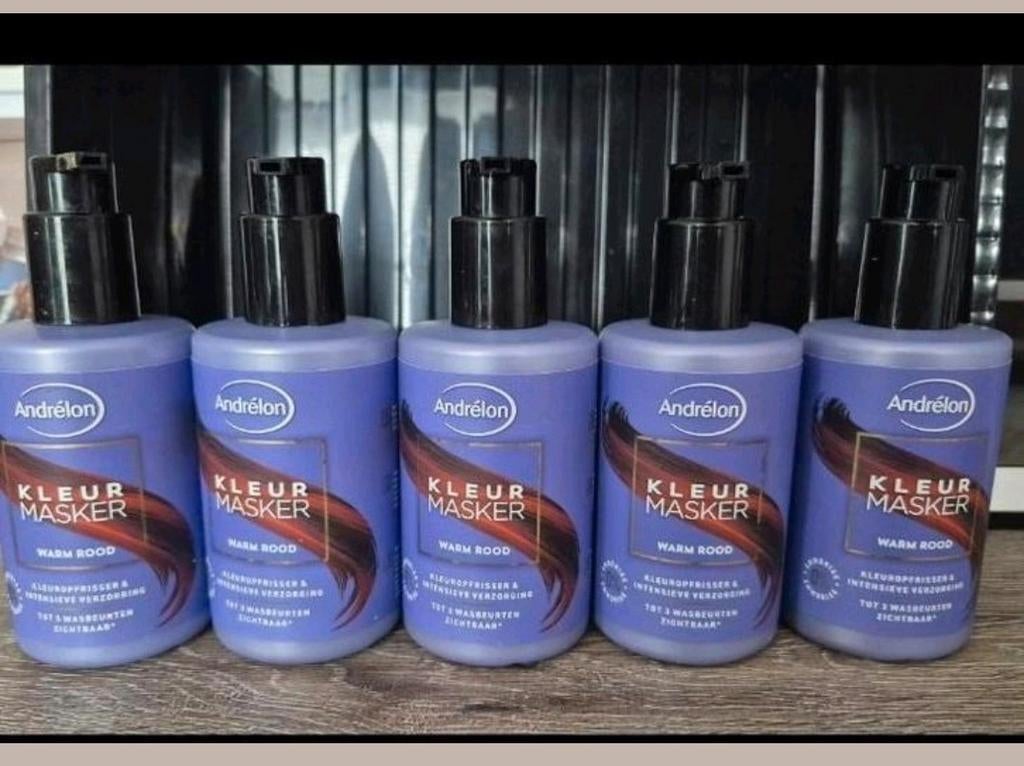 nieuw Andrélon Kleur Masker Warm Rood 5 stuks, Ophalen of Verzenden, Nieuw, Haarverzorger of -hersteller