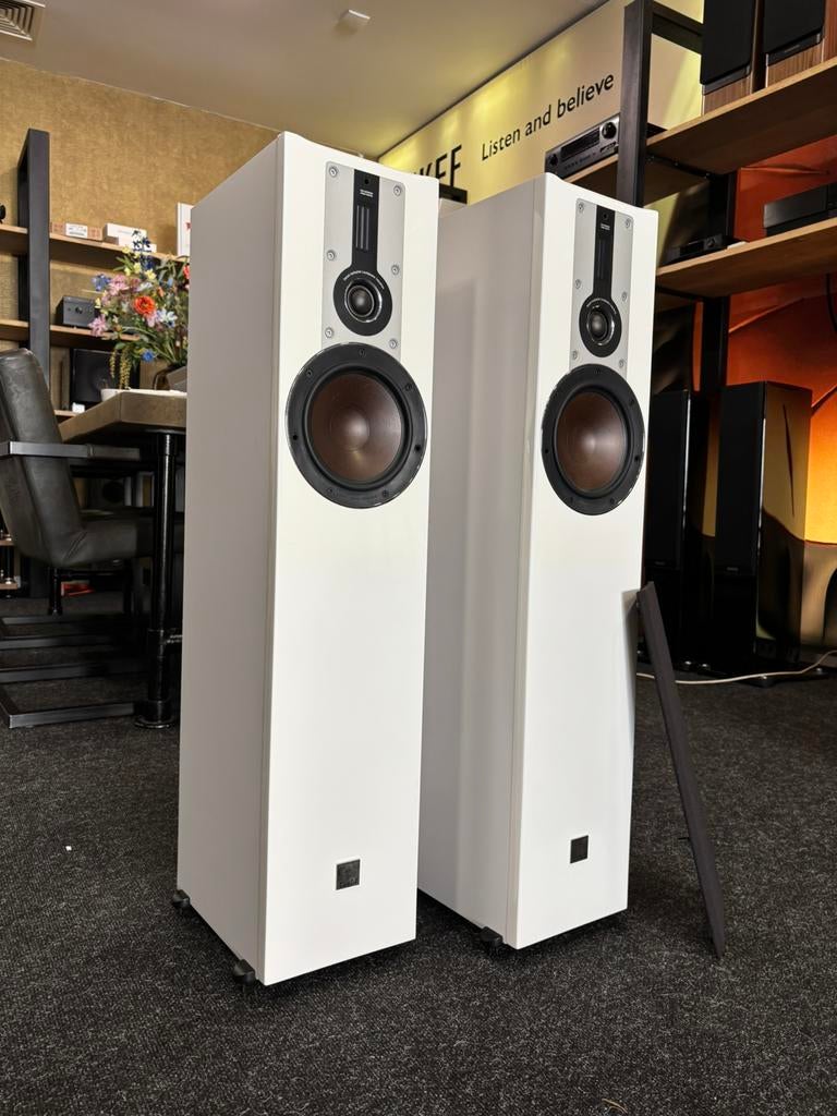 Dali Opticon 5 MKI Wit (Set van 2), Zo goed als nieuw, 120 watt of meer, Front, Rear of Stereo speakers, Ophalen