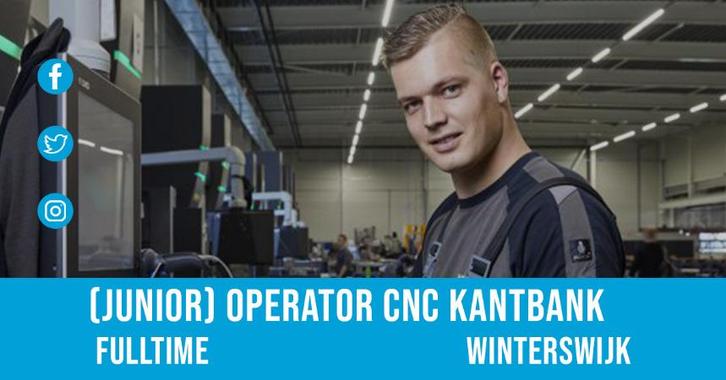 Junior Operator CNC Kantbank, Vacatures, Vacatures | Overige Vacatures, LBO / VMBO, Tijdelijk contract, 33 - 40 uur