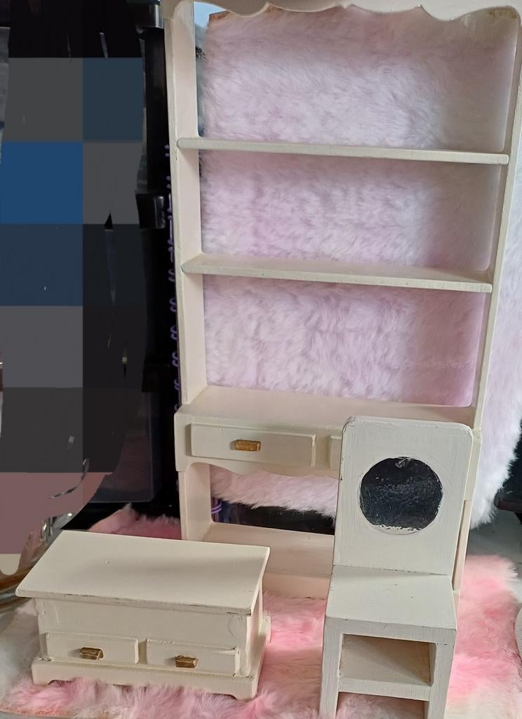 Poppenhuis meubelsetje, Ophalen of Verzenden, Poppenhuis