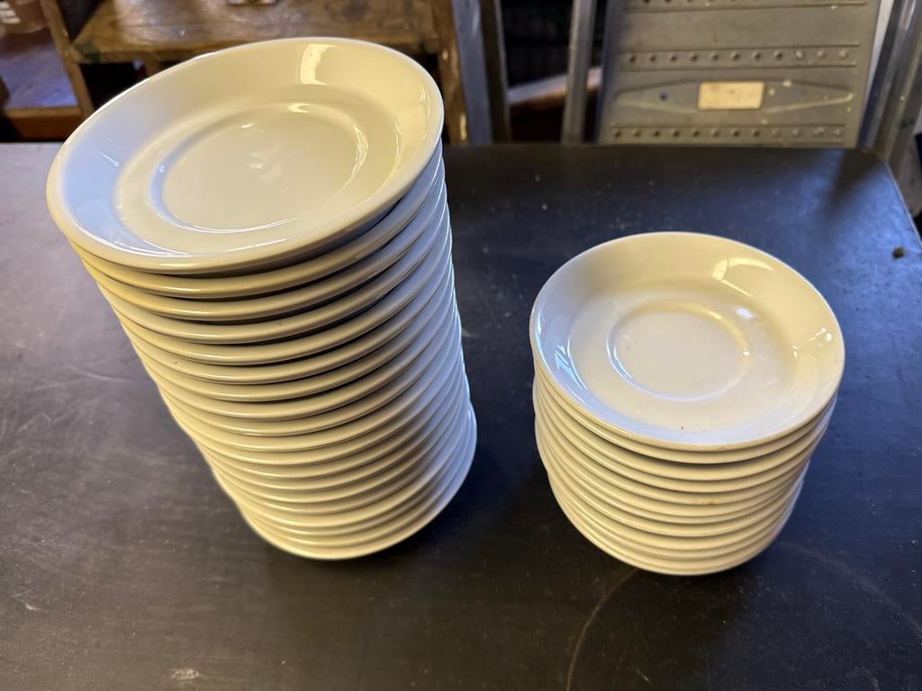 Vintage schotels voor kroket, taartje of gebak, Ophalen, Gebruikt, Keramiek, Overige stijlen