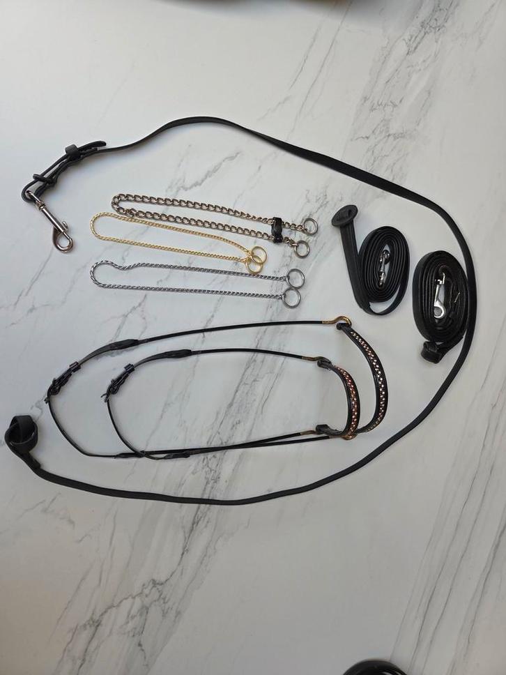 Showhalsters Showtimetack met steentjes, Dieren en Toebehoren, Paarden en Pony's | Hoofdstellen en Tuigage, Nieuw, Overige soorten