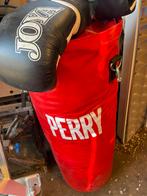 Bokszak met bokshandschoenen, Ophalen, Zo goed als nieuw, Bokszak