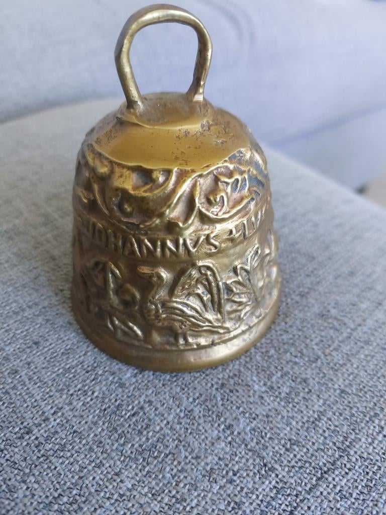 Antieke oude koperen bel, Antiek en Kunst, Antiek | Koper en Brons, Ophalen of Verzenden