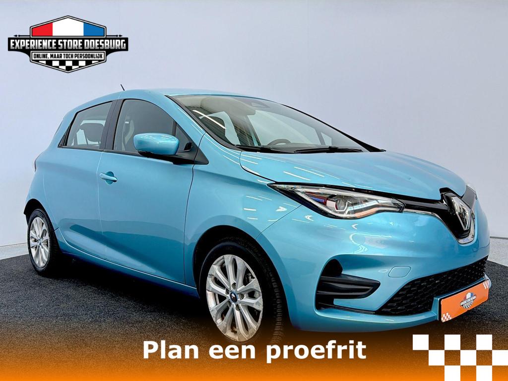 Renault ZOE R135 Zen 52 kWh Eigen accu - Elektrisch rijden z, Gebruikt, Lichtsensor, Met garantie (alle), Blauw