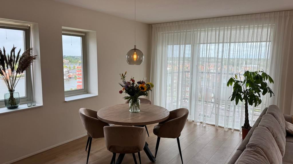 Kwantum Bressano Naturel eettafel - 4 personen, Huis en Inrichting, Tafels | Eettafels, Ophalen, Gebruikt, 100 tot 150 cm, Rond