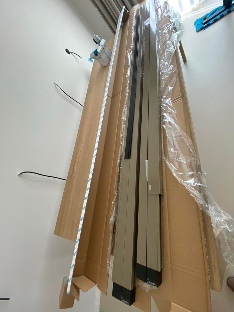 Unilux dubbele plissé hordeur - Nieuw in verpakking, Doe-het-zelf en Verbouw, Deuren en Horren, Kunststof, Hordeur, Nieuw, Ophalen of Verzenden