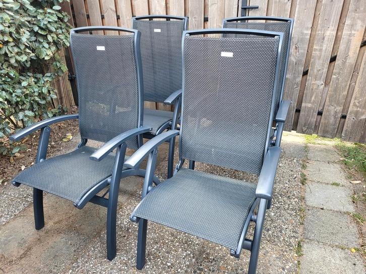 Hartman Da Vinci alumium tuinstoelen verstelbaar, Tuin en Terras, Tuinstoelen, Gebruikt, Aluminium, Verstelbaar, Ophalen