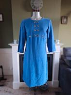 Caroline Biss blauwe warme winter jurk 38, Maat 38/40 (M), Zo goed als nieuw, Knielengte, Caroline Biss