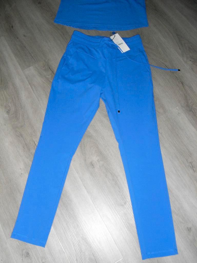 set broek/travelstof mt 36 ZOSO + top/shirt blauw mt M/38, Blauw, Nieuw, Ophalen of Verzenden, Maat 36 (S)