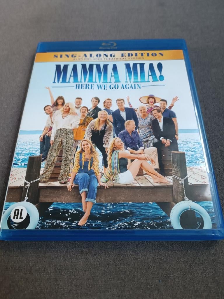 Mamma Mia here we go again - bluray, Ophalen of Verzenden, Zo goed als nieuw, Muziek en Concerten
