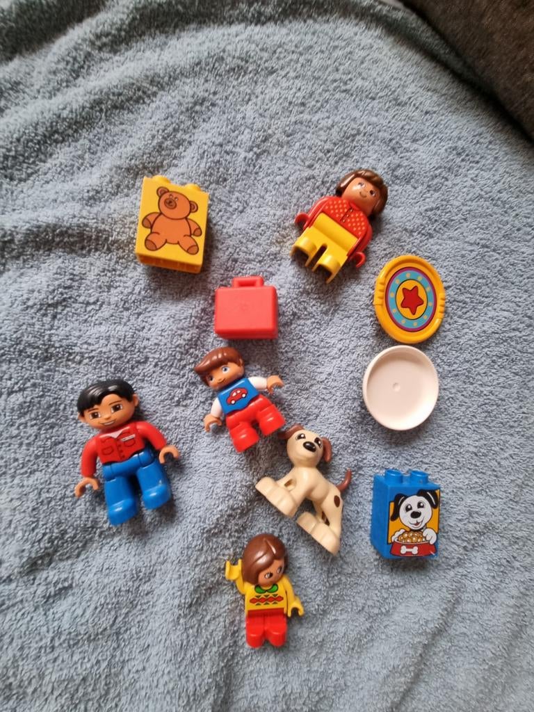 Duplo gezin en hond, Ophalen of Verzenden, Duplo