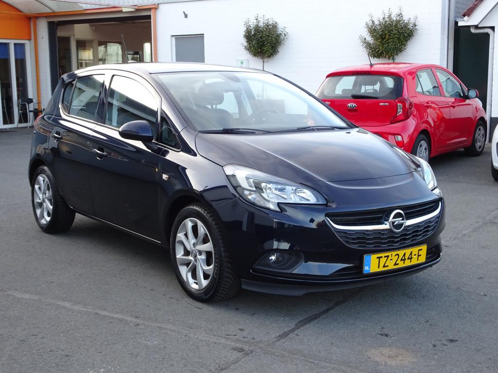 Opel Corsa 1.0 Turbo Online Edition Airco, navigatie, cruise, Voorwielaandrijving, Stof, Gebruikt, Euro 6