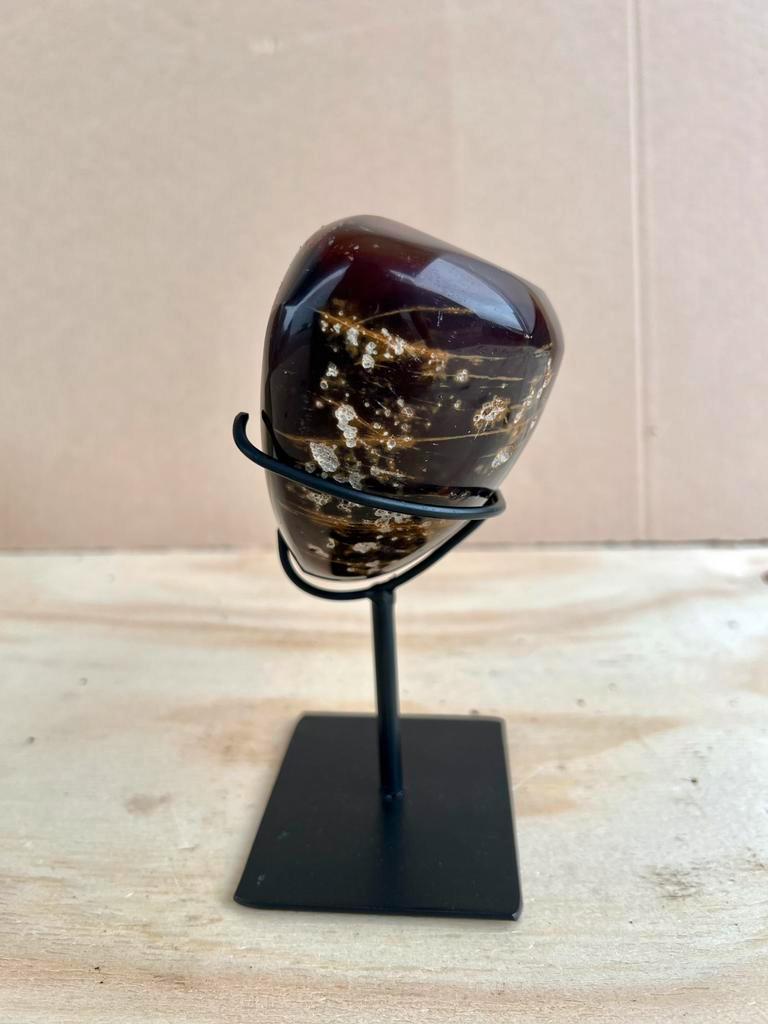 Rots agaat op voet, Ophalen of Verzenden