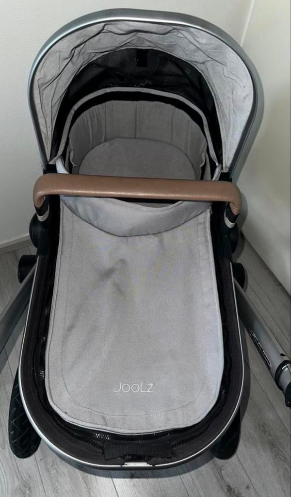 Joolz Day kinderwagen - Grijs met bruine accenten, Gebruikt, Combiwagen, Met reiswieg, Ophalen