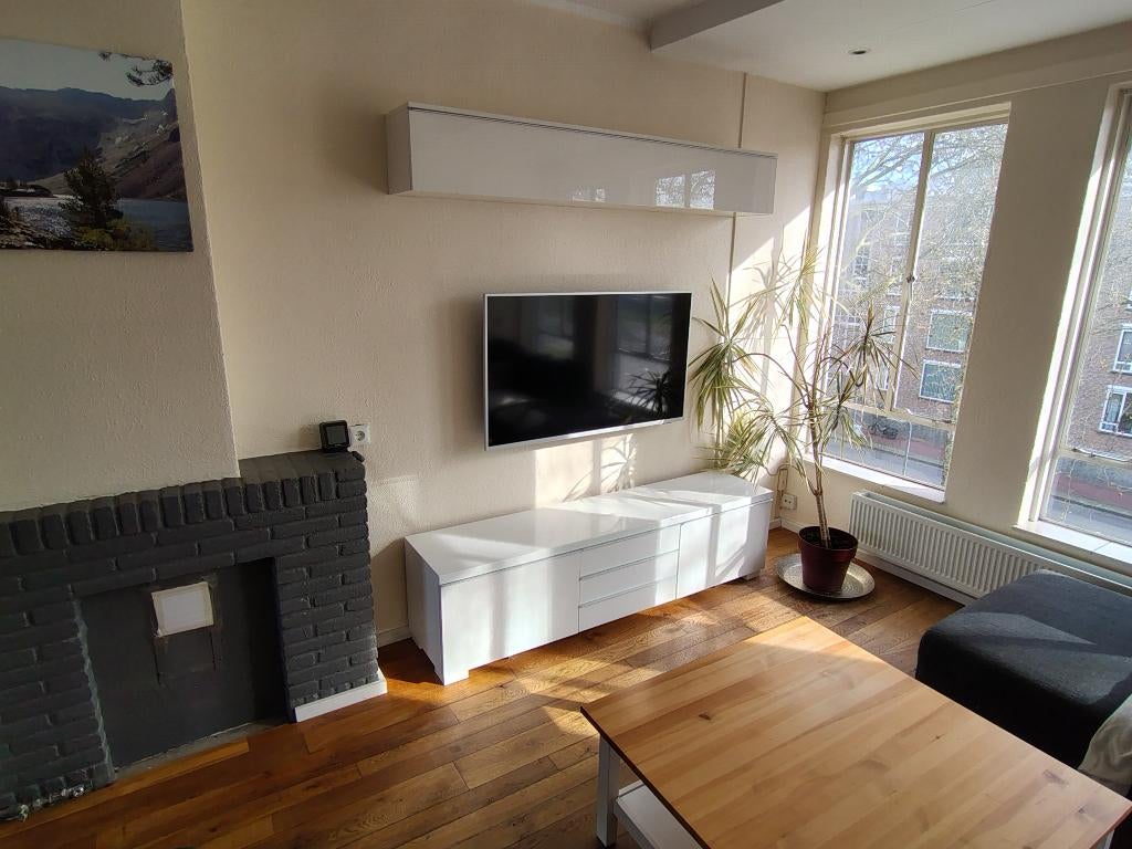 Tv meubel set, Ophalen, Overige materialen, Gebruikt, 150 tot 200 cm