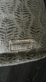 Leuke poef van Rivièra maison, Ophalen of Verzenden, Zo goed als nieuw, Rond, Minder dan 50 cm