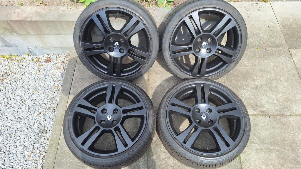 Renault Twingo RS velgen met zomerbanden, Auto-onderdelen, Banden en Velgen, Banden en Velgen, Zomerbanden, 17 inch, 195 mm, Personenwagen