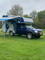 Nissan  pickup 4x4 offroad camper expeditie overland offgrid, Caravans en Kamperen, Campers, Alkoof, Treinzit, Koelkast, Tot en met 3