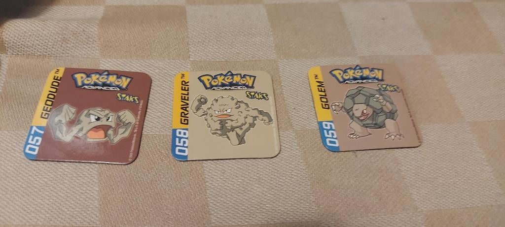 magneten speelgoed pokemon Geodude Graveller Golem staks, Ophalen of Verzenden, Nieuw