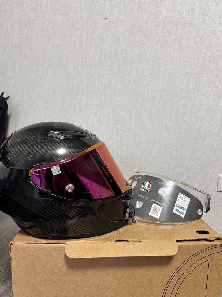 AGV PISTA GP RR Mono Glossy Carbon motorhelm XS, Motoren, Kleding | Motorhelmen, XS, Dames, Ophalen of Verzenden, Tweedehands