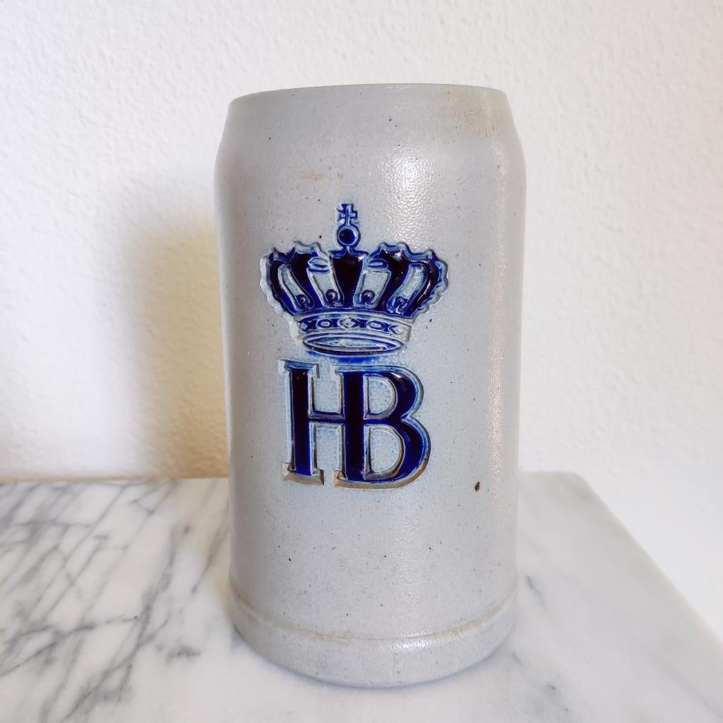Originele Duitse bierpul, vintage keramiek, groot, Antiek en Kunst, Ophalen of Verzenden