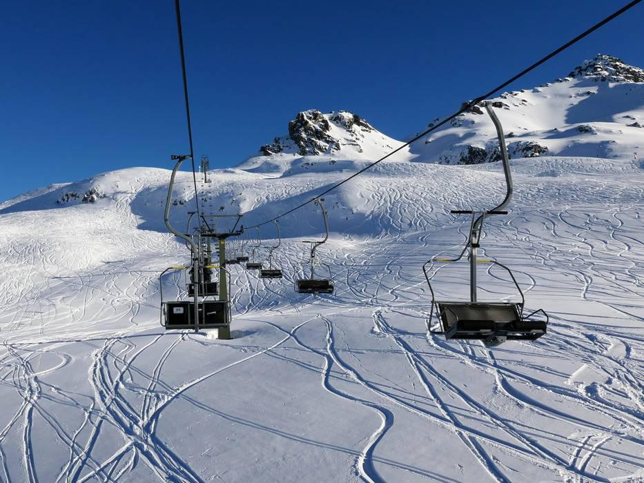 2 persoons skilift Freda bahn Montafon, Ophalen