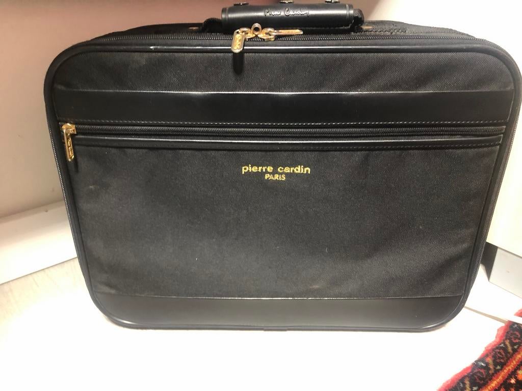 Pierre Cardin Koffer Zwart - Handbagage, 40 tot 60 cm, 30 cm of meer, Gebruikt, Zwart