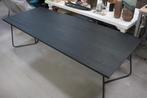 Prachtige zwarte eettafel Charles Jess Design 260x100, Huis en Inrichting, Ophalen, 200 cm of meer, 50 tot 100 cm, Zo goed als nieuw