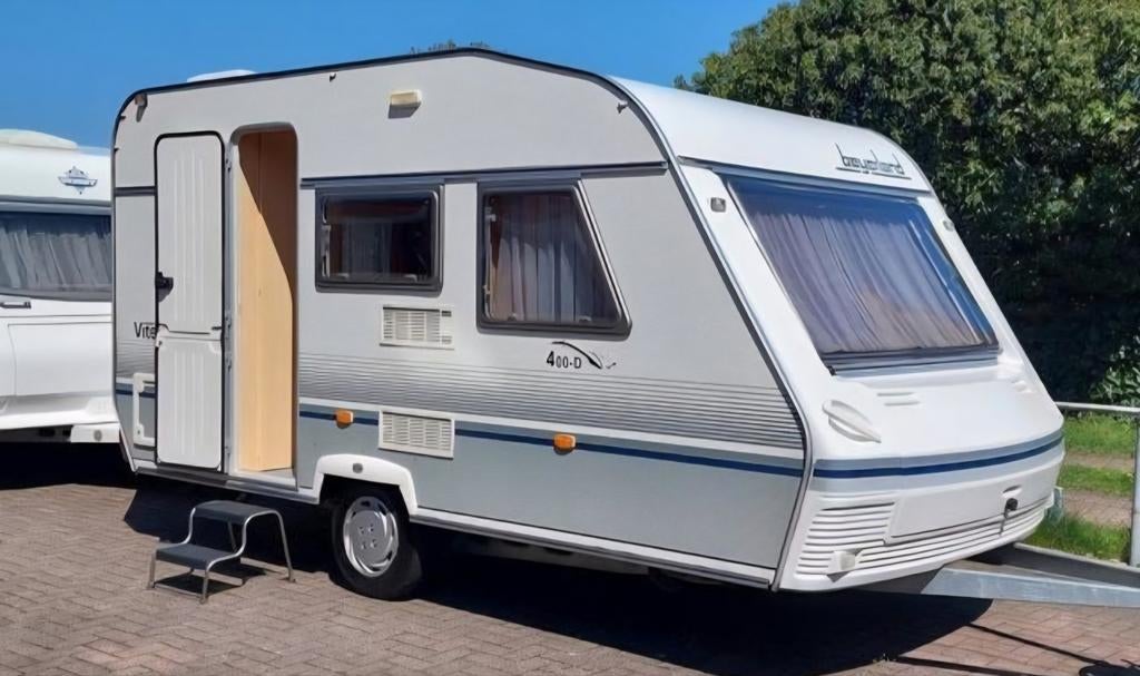 Vitesse Beyerland 400D - Zeer nette en complete caravan, Caravans en Kamperen, Luifel, Treinzit, 750 - 1000 kg, Particulier