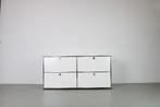 USM Haller dressoir, 150/50/70 cm, Pure White, 4 klepdeuren, Ophalen, 150 tot 200 cm, Zo goed als nieuw, Met deur(en)