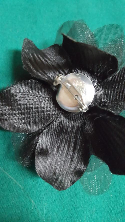 s [260 ]broche , zwart roos, stof, Ophalen of Verzenden, 'T Olde Gre-j, Info@toldegrej.nl, Endepoelstraat 20f Didam
