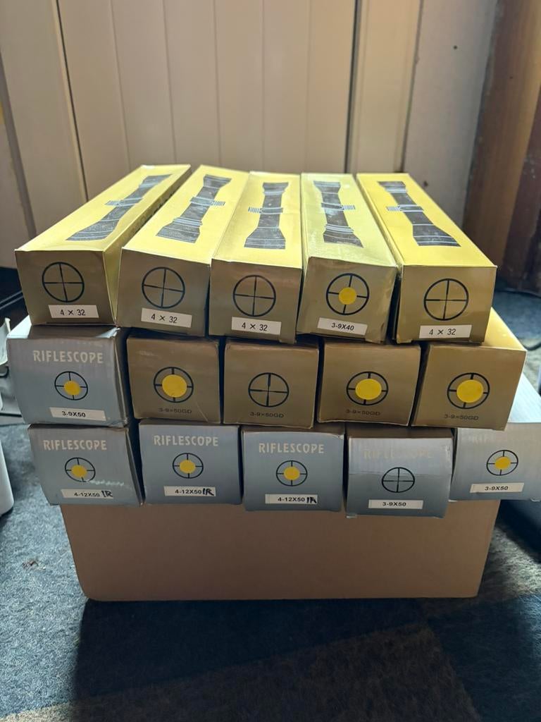 Partij richtkijkers, lasers en reddots, Ophalen, Nieuw