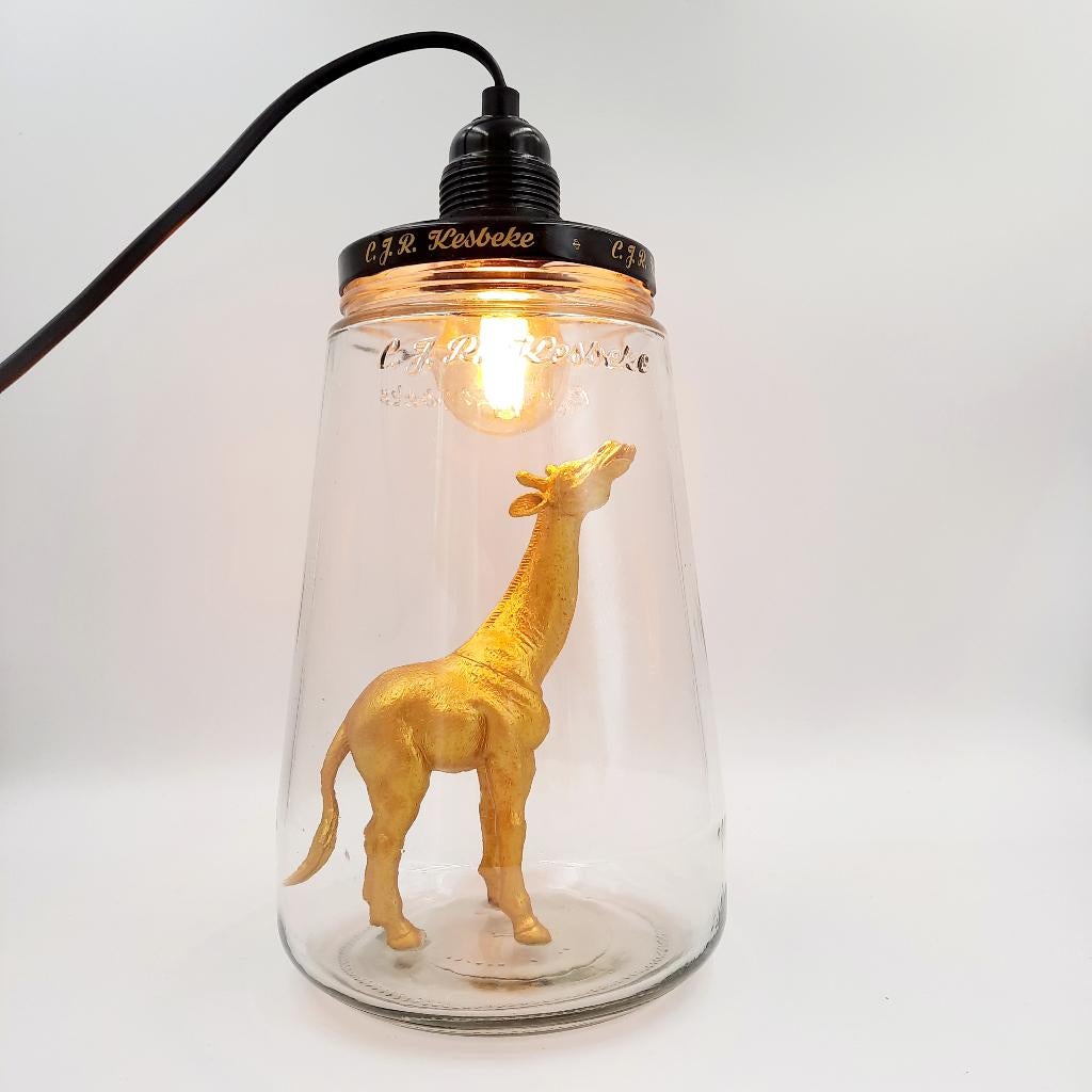Kesbekelamp met Olifant | Kinderkamerlamp Giraf | Panter, Ophalen of Verzenden, Nieuw, Lamp
