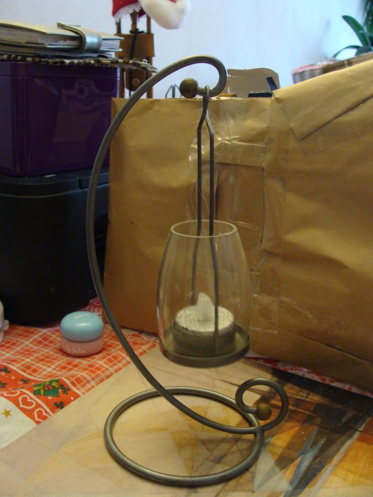 Te koop kaarsenstandaart voor waxine lichtje, Overige materialen, Nieuw, Ophalen of Verzenden, Grijs