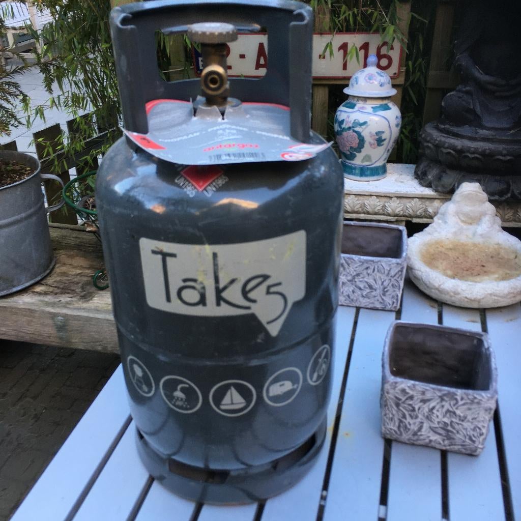 ANTARGAZ VOLLE GASFLES.5KG.DATUM 2031...., Caravans en Kamperen, Ophalen, Zo goed als nieuw