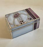 Antieke glazen sieradendoos, Antiek en Kunst, Ophalen of Verzenden